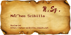 Méhes Szibilla névjegykártya